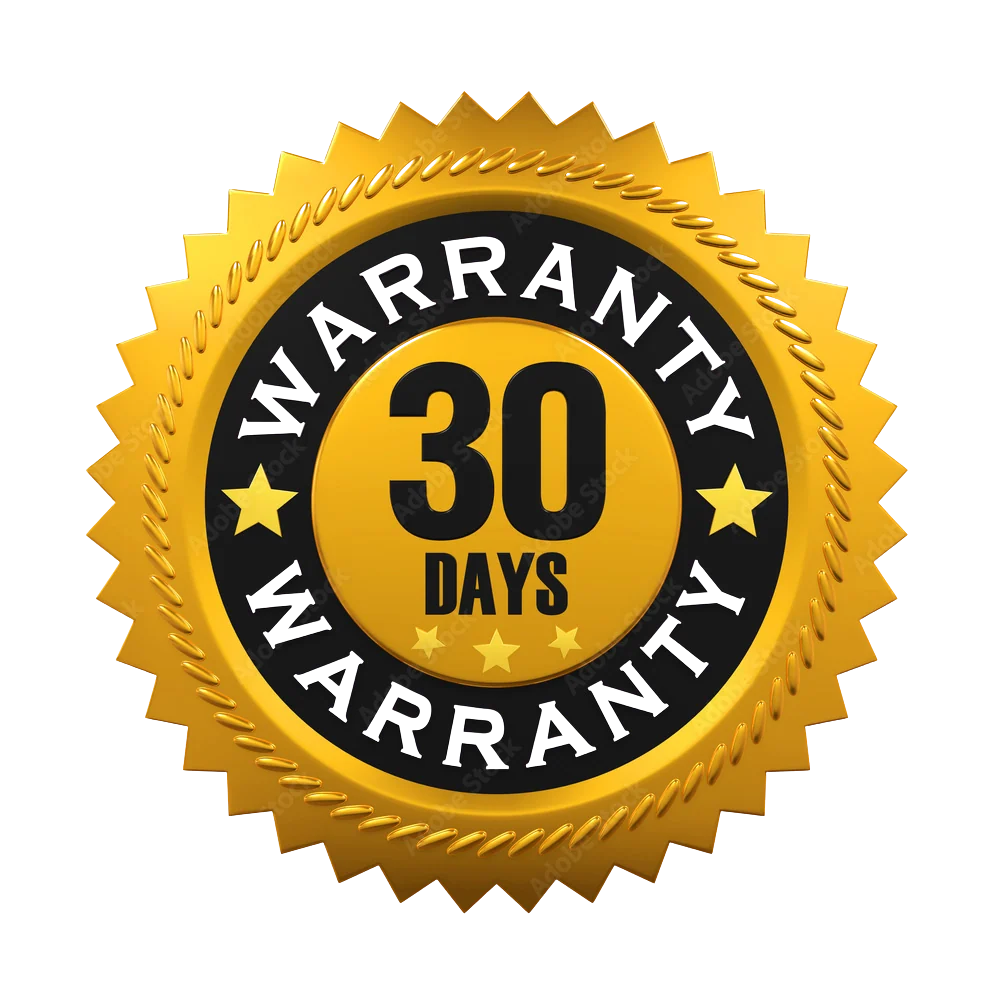 30 Day Warranty